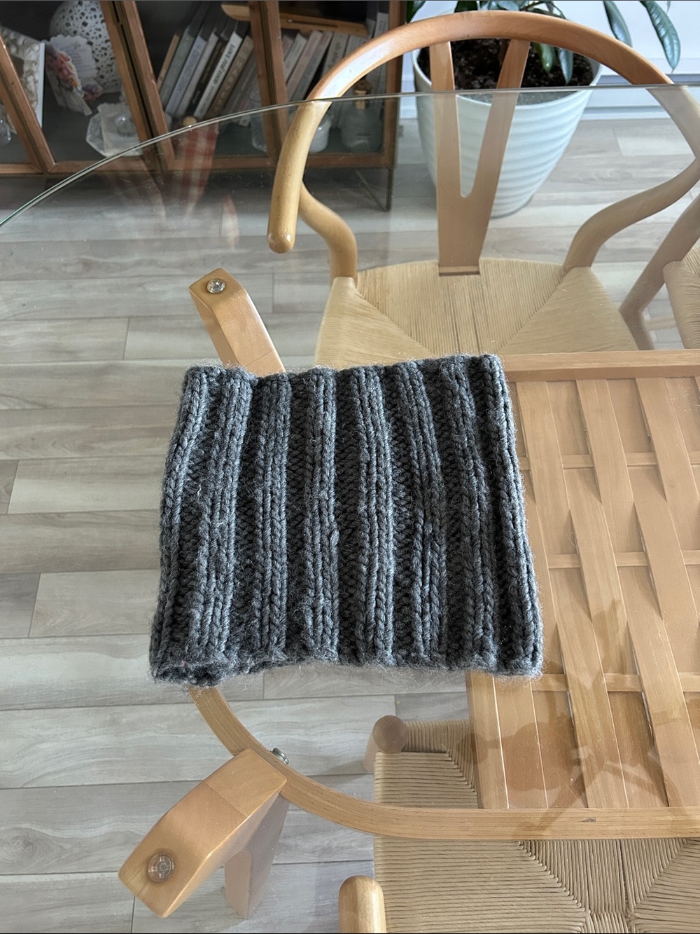 Hand knitted 100% Wool Snood Chunky Knit Scarf